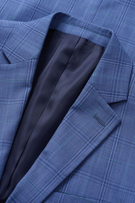 J.M. Haggar&trade; Plaid Windowpane Sport Coat, Lt Stonewash view# 4
