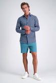 Cotton Dress Shirt - Navy Check,  view# 3