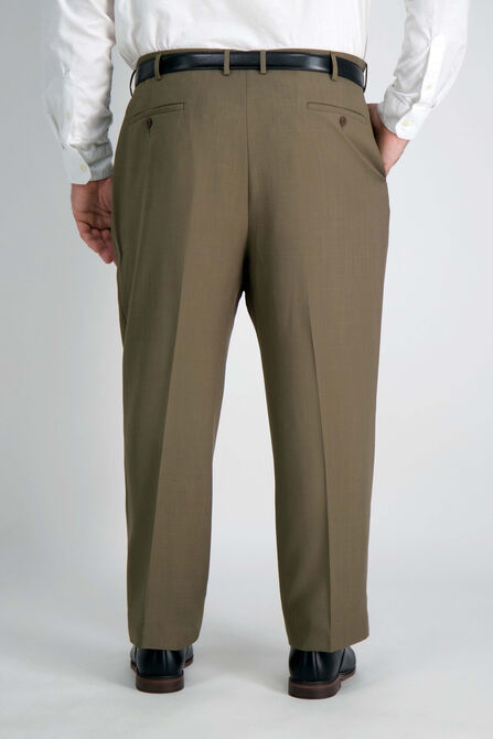 Big &amp; Tall E-CLO&trade; Stria Dress Pant, Khaki view# 4