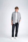 Long Sleeve Poplin Shirt, Dark Grey view# 3