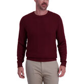 Solid Texture Crewneck Sweater, Navy view# 2