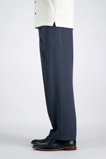 Premium Comfort Dress Pant - Checker Plaid, Navy view# 3