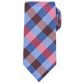 Horan Plaid Tie, Burgundy view# 1