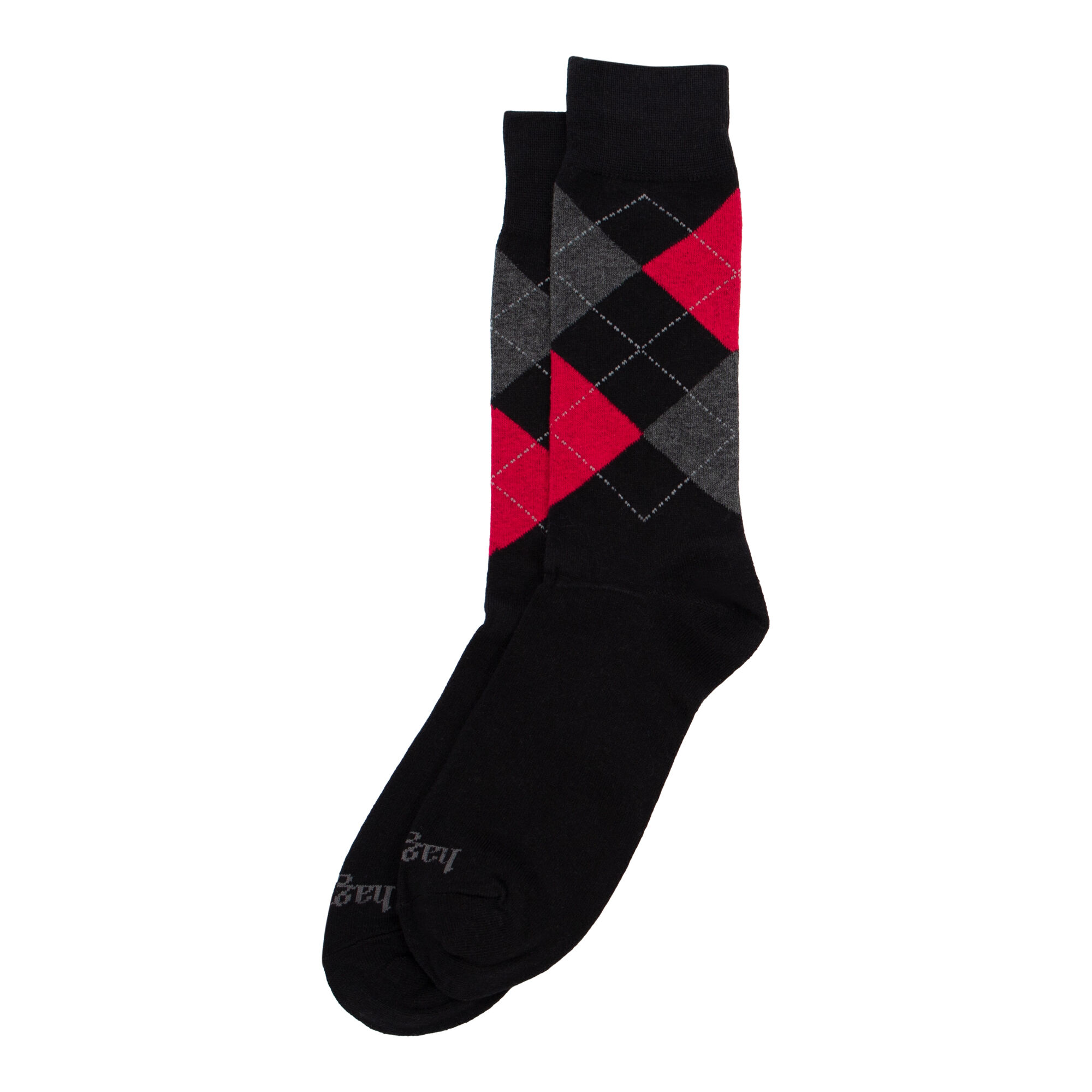Haggar Dress Socks - Argyle Black (H7340 Clothing Underwear & Socks) photo