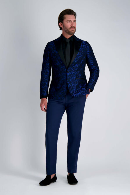 J.M. Haggar Floral Butterfly Camo Sport Coat, Cool Blue view# 3