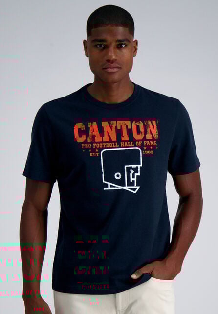Pro Football Hall of Fame X Haggar - Canton Graphic Tee, Navy Heather