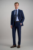 Premium Comfort Dress Shirt - Blue Herringbone , Blue view# 3