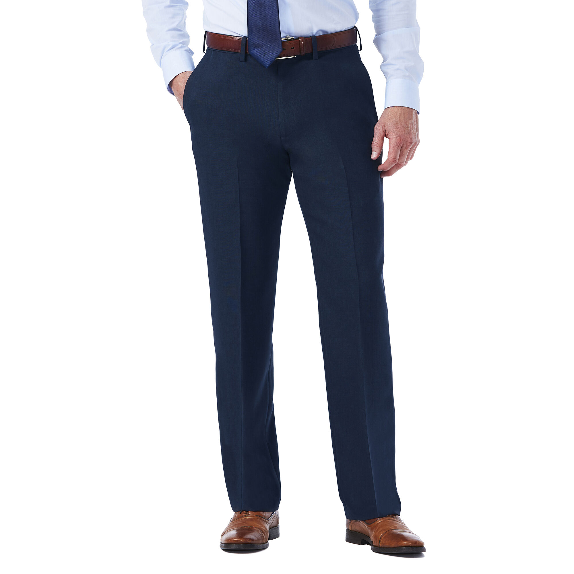 Haggar Travel Performance Suit Separates Pant Navy (HY00268 Clothing Pants) photo