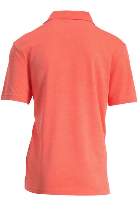 Cool 18&reg; Pro Textured Golf Polo, Living Coral view# 2