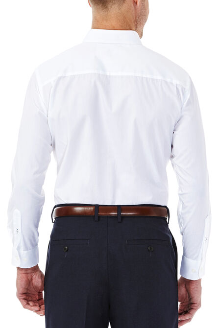 Solid Poplin Dress Shirt, White view# 3