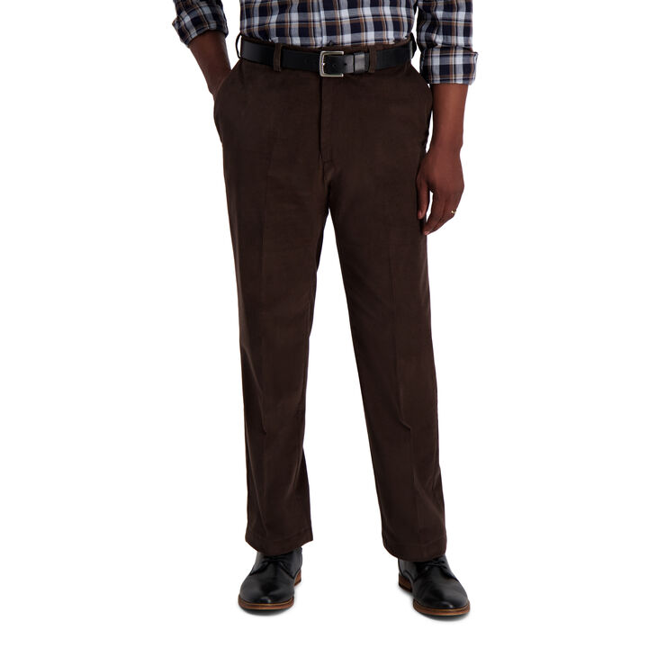 Stretch Corduroy Pant, Heather Brown open image in new window