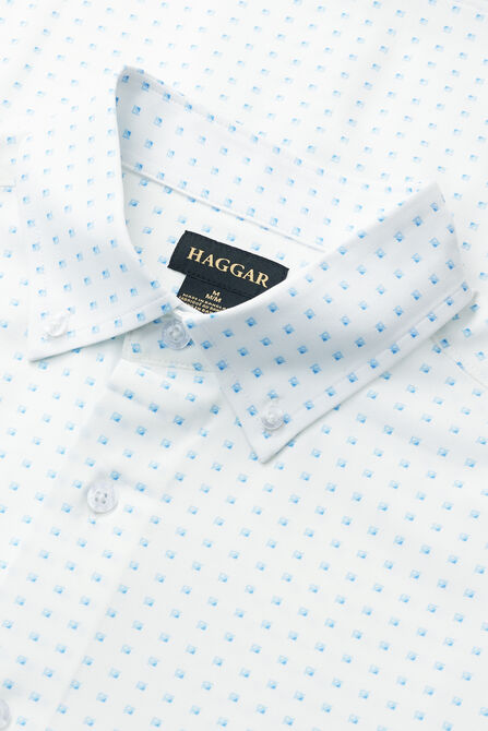 Short Sleeve Seersucker Performance Button-Down Shirt,  view# 4