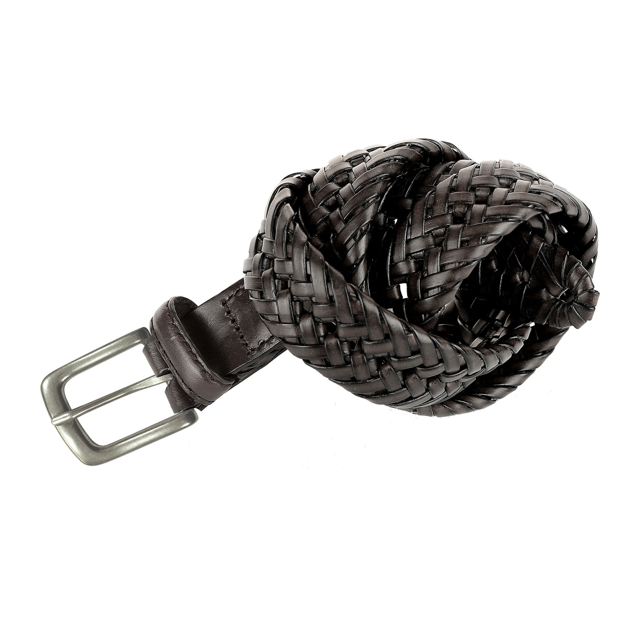 Haggar Leather Braid Belt Black (B95007) photo