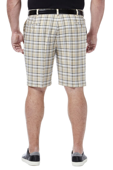 Big &amp; Tall Cool 18&reg; Pro Simple Plaid Short, Stone view# 3