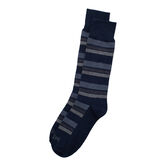 Block Stripe Socks, Navy view# 1