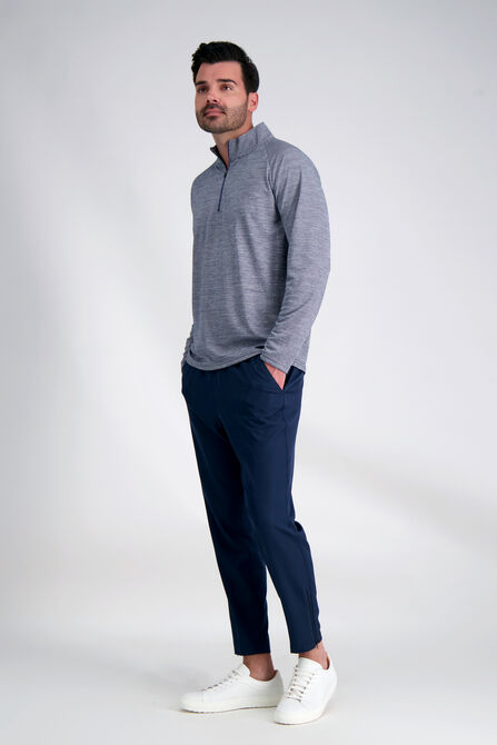 Quarter Zip Shirt, Navy view# 3