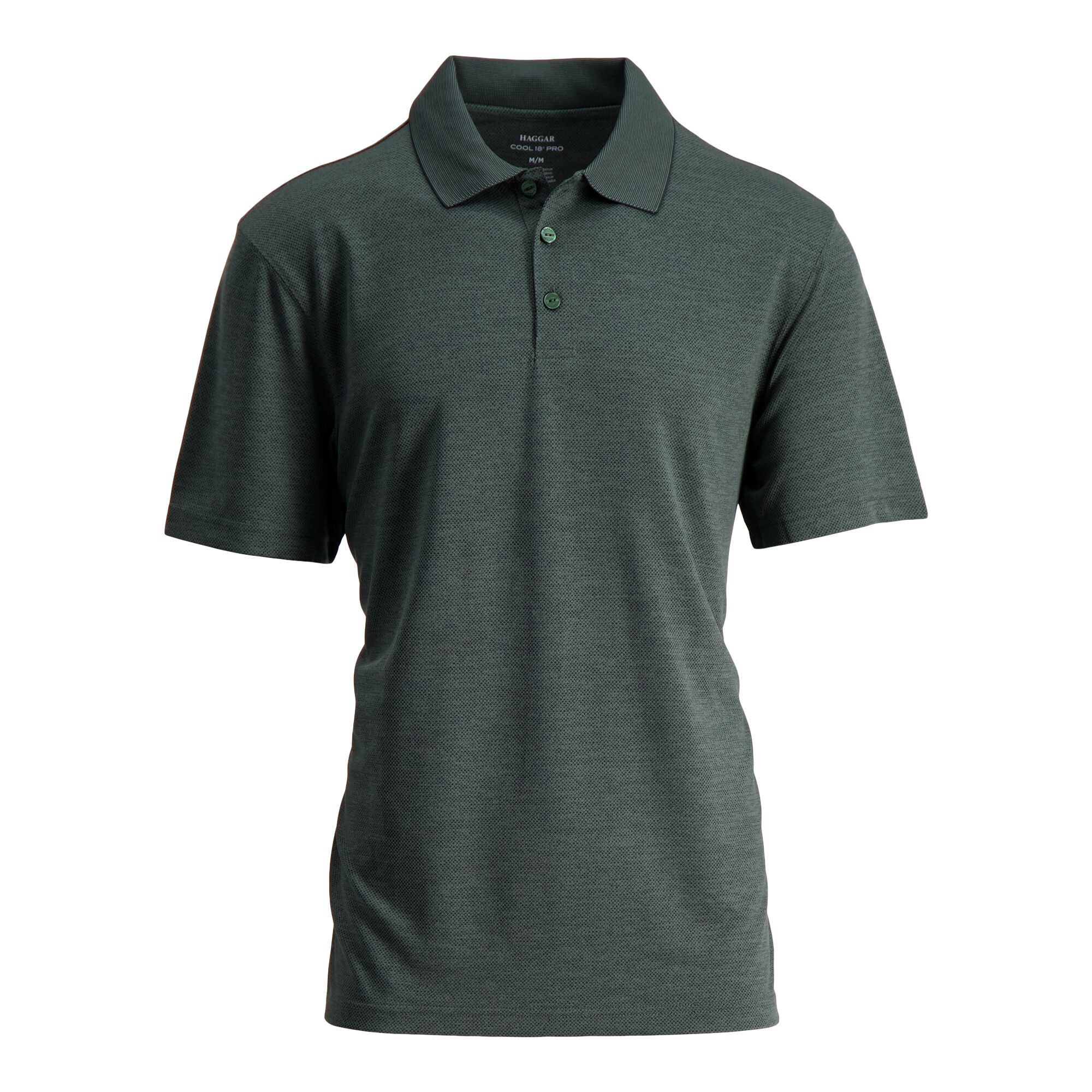 Haggar Cool 18 Pro Textured Golf Polo Vine Heather (028462 Clothing Shirts & Tops) photo