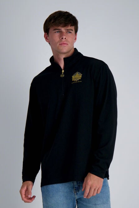 Pro Football Hall of Fame X Haggar &ndash; Long Sleeve Ribbed Quarter Zip,  view# 1