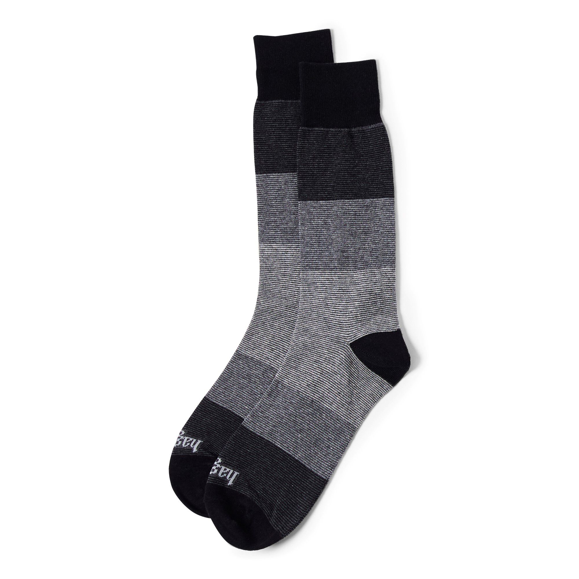 Haggar Color Block Stripe Socks Black (H7474 Clothing Underwear & Socks) photo