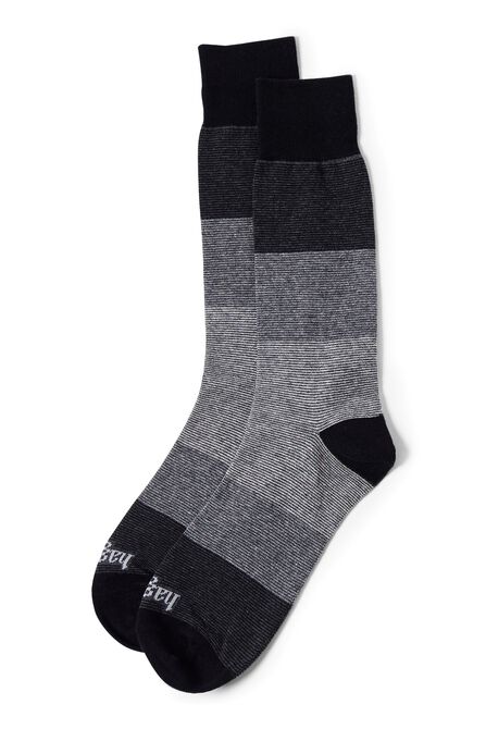 Color Block Stripe Socks, Black view# 1