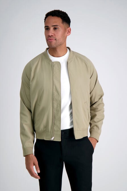 100% Cotton Oversized-Collar Zip Jacket