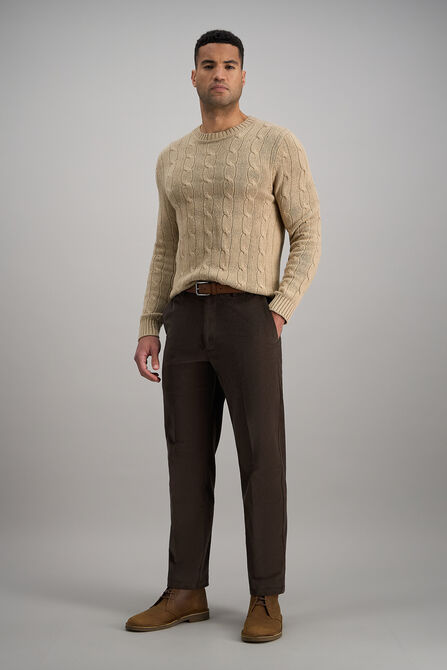 Stretch Corduroy Pant, Heather Brown view# 3