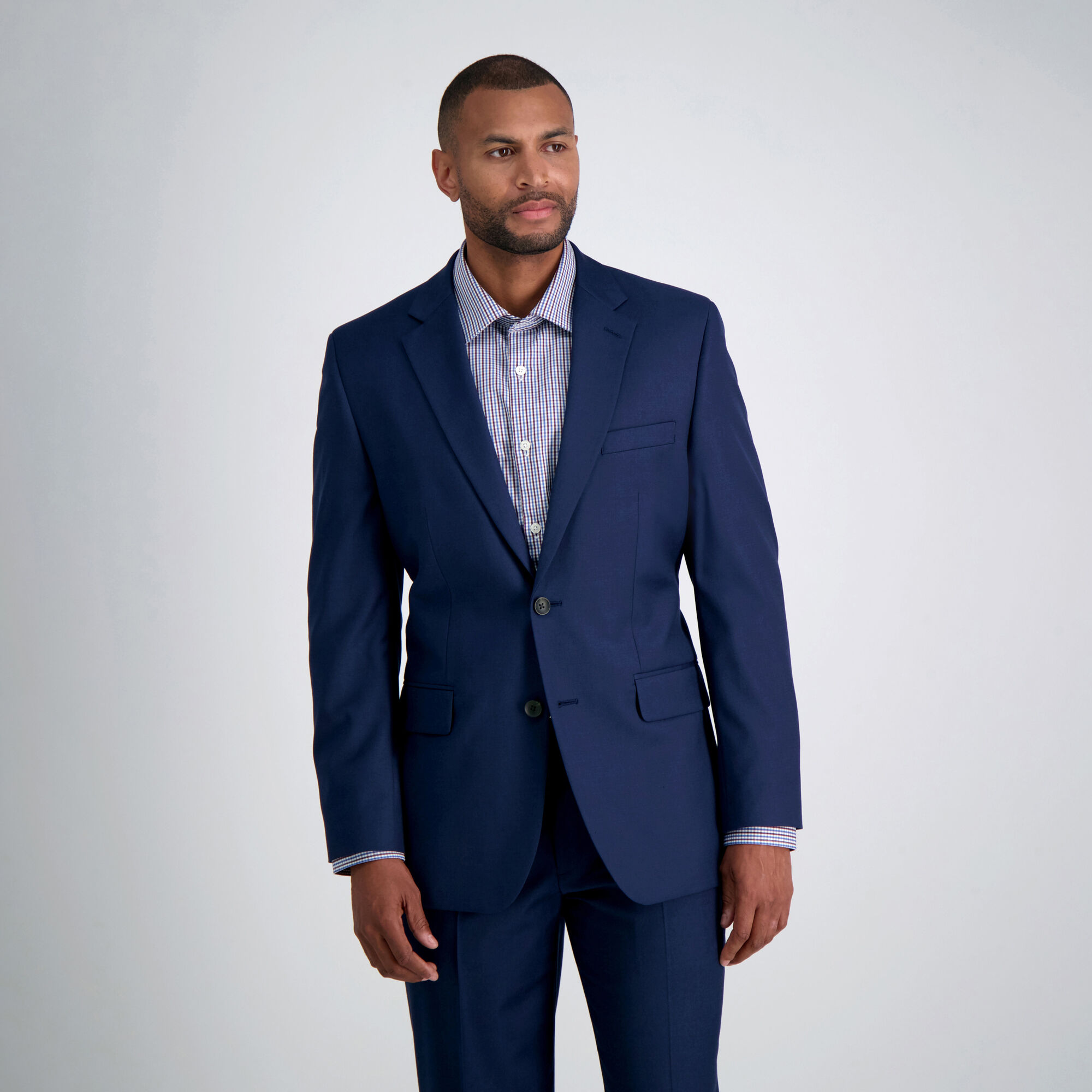 Haggar Men's Texture Weave Stretch Classic Fit Suit Separate Coat J.M 