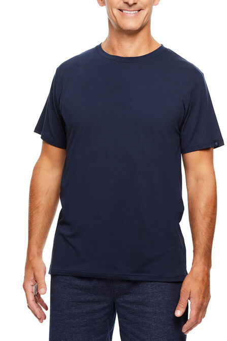 Crew Neck Sleep Shirt, Navy view# 1