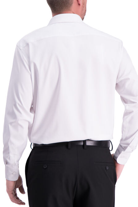 Solid J.M. Haggar Tech Performance Dress Shirt, White view# 2