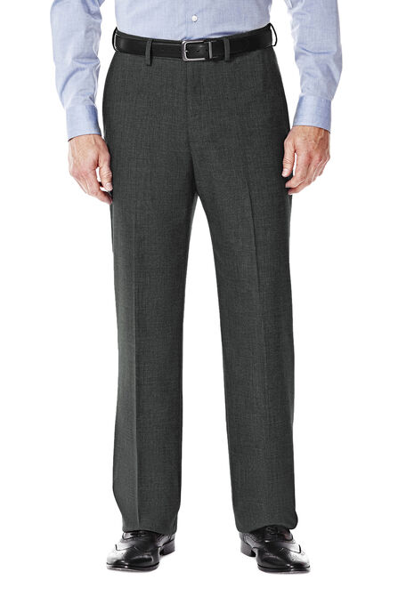 J.M. Haggar Premium Stretch Suit Pant - Flat Front, Med Grey view# 1