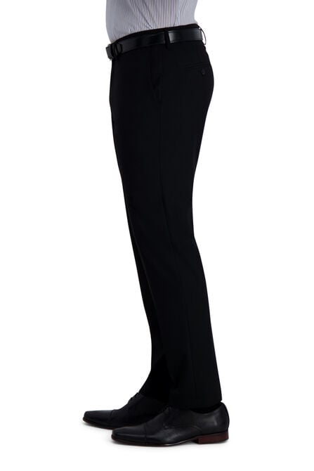 J.M. Haggar 4-Way Stretch Dress Pant - Solid, Charcoal Htr view# 3