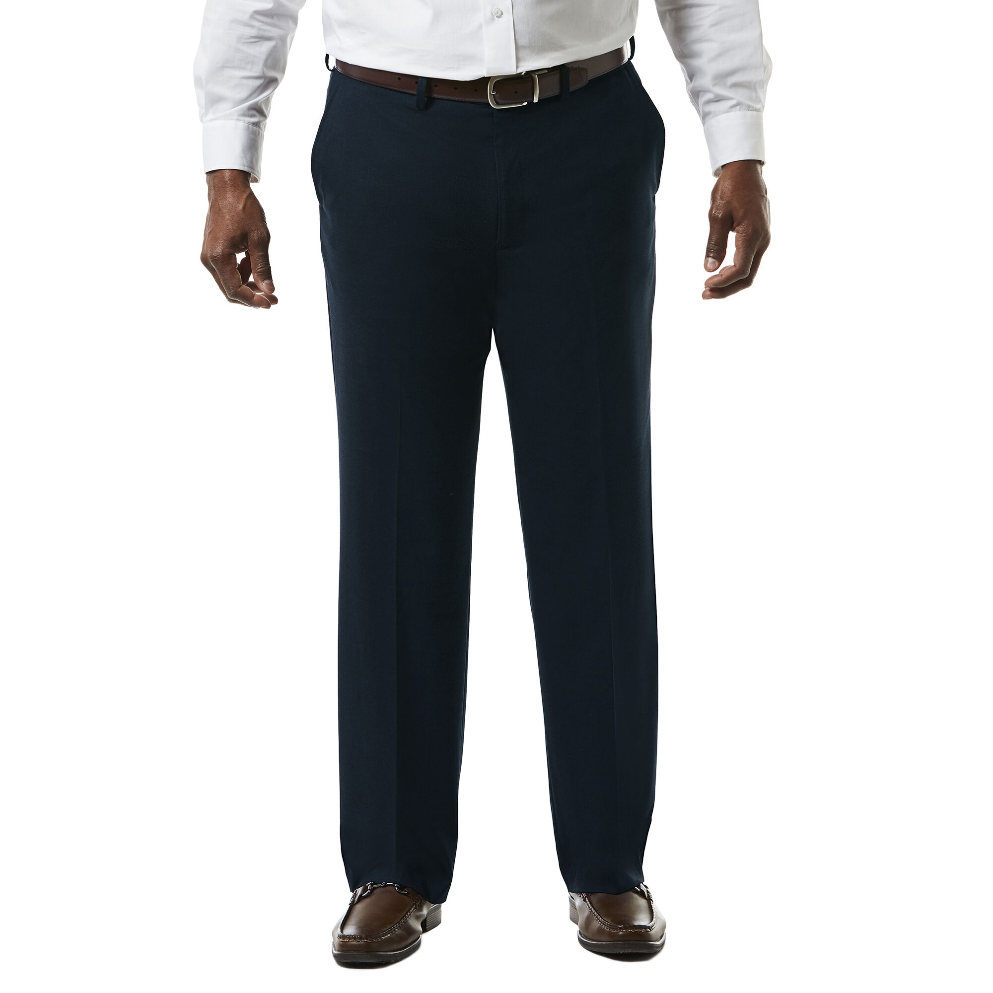 Big & Tall J.M. Haggar Premium Stretch Suit Pant - Flat Front Dark Navy (HY90182 Clothing Pants) photo