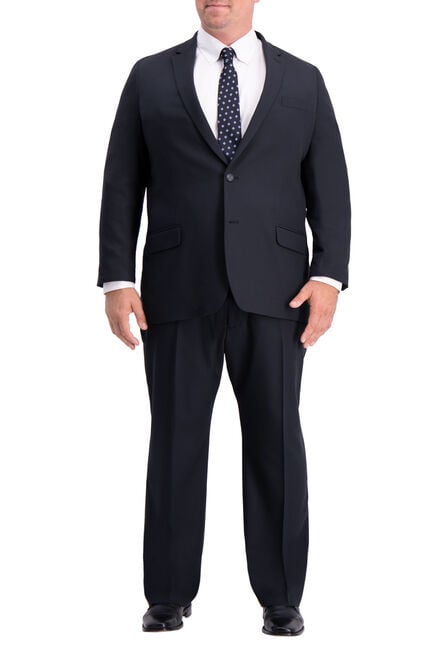 Big &amp; Tall Active Series&trade; Herringbone Suit Jacket, Black view# 1