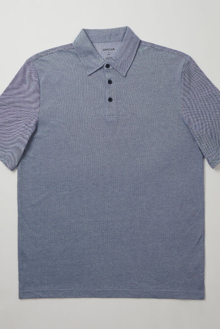 2-Color Pique Polo, BLUE view# 5