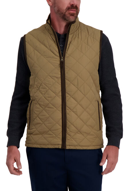 Quilted Vest,  Driftwood view# 1