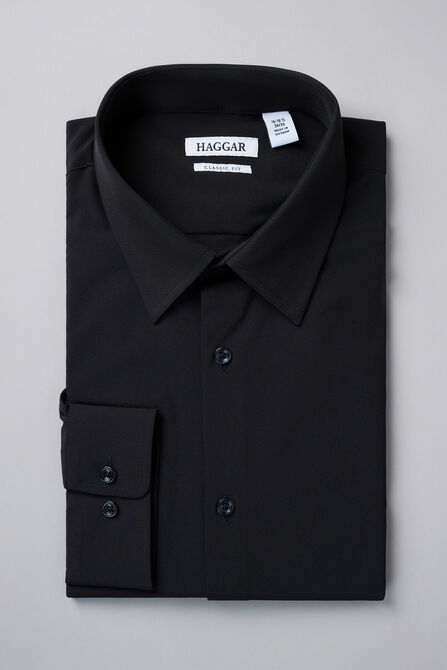 Smart Wash&reg; Dress Shirt - Black,  view# 1
