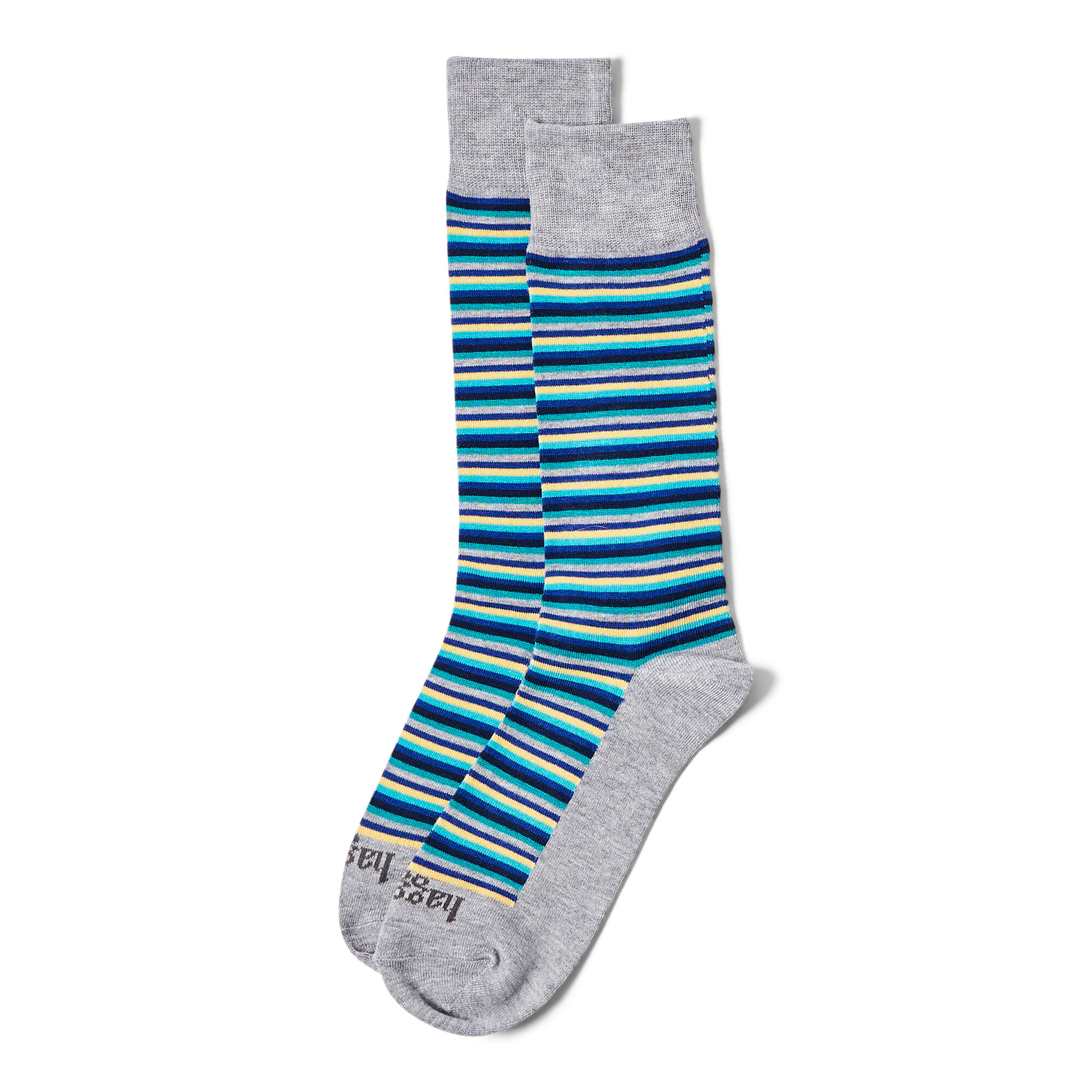Haggar Multi Stripe Socks Medium Grey (H7476 Clothing Underwear & Socks) photo