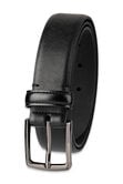 32mm Saffiano Dress Belt, Black view# 3