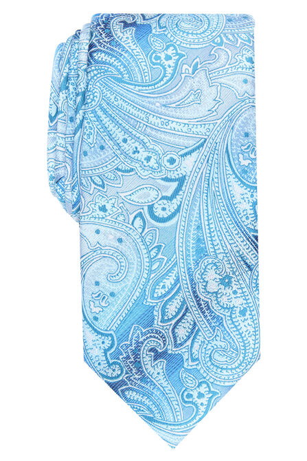 Peeler Paisley Tie, Light Blue view# 1