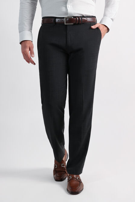 J.M. Haggar Wool Windowpane Suit Pant , Black / Charcoal view# 1