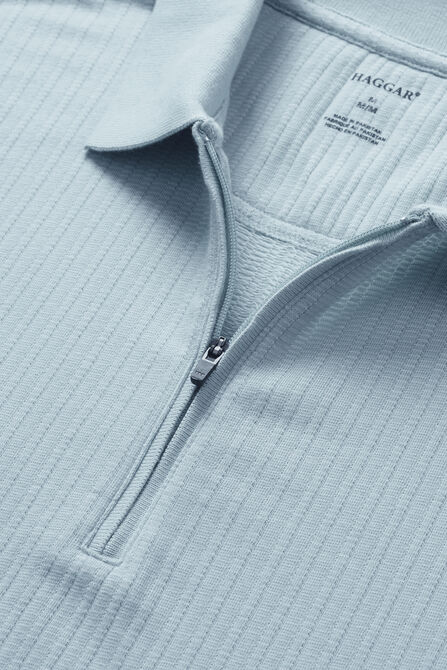 Premium Comfort Quarter Zip Jacquard Polo,  view# 5