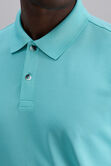 Short Sleeve Pique Polo, Teal view# 4