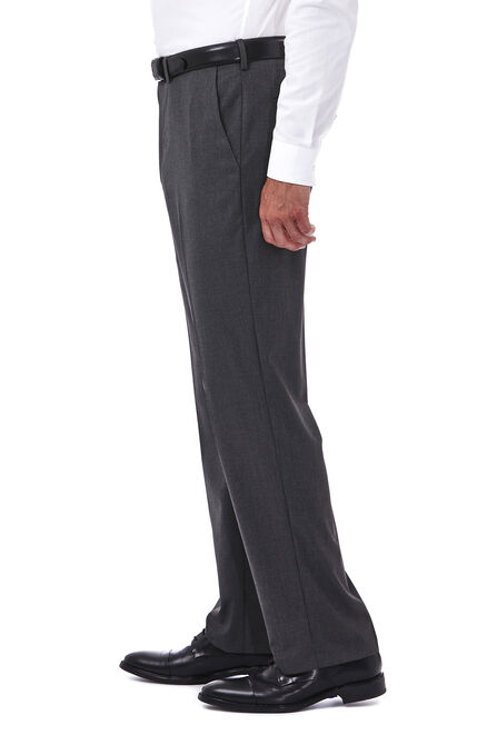 Premium Stretch Tic Weave Dress Pant, Med Grey view# 2