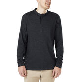 Marl Knit Henley, Navy view# 1