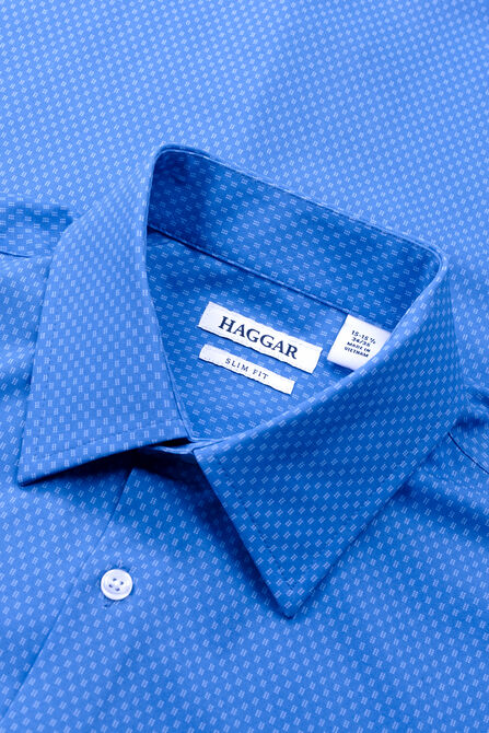 Smart Wash&reg; Dress Shirt - Navy,  view# 4