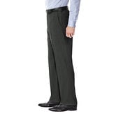 J.M. Haggar Premium Stretch Suit Pant - Flat Front, Med Grey view# 2
