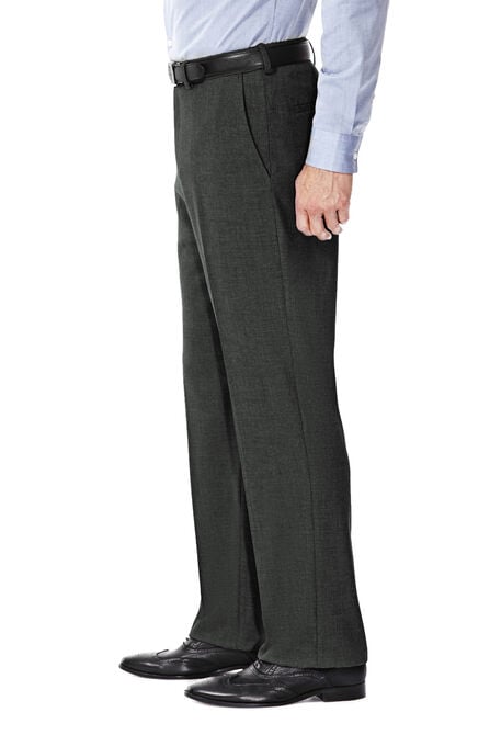 J.M. Haggar Premium Stretch Suit Pant - Flat Front, Med Grey view# 2