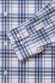 Smart Wash&trade; Dress Shirt - White &amp; Blue Plaid, Chinchilla view# 5