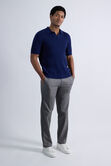 Johnny Collar Ribbed Sweater, Glacier Blue view# 3