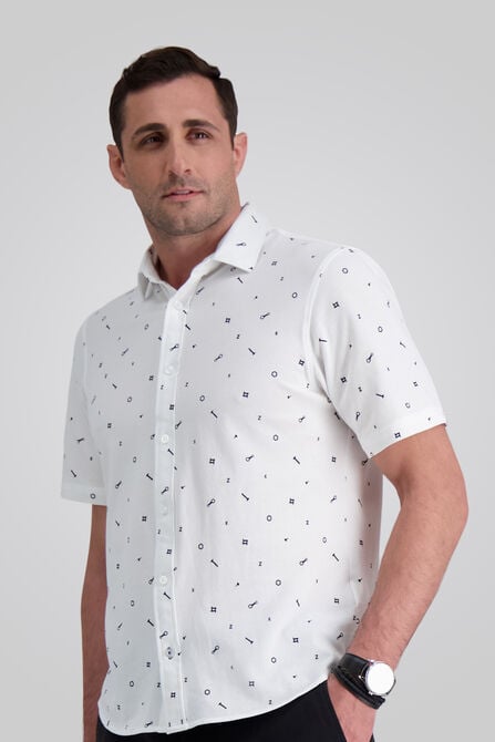 Short Sleeve Pique Shirt, White view# 4